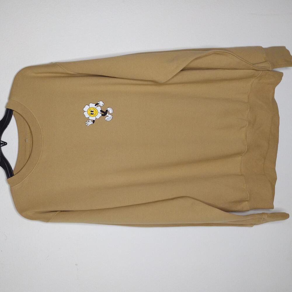 NWOT SCW Tan/Think Positive Sweatshirt Size Large